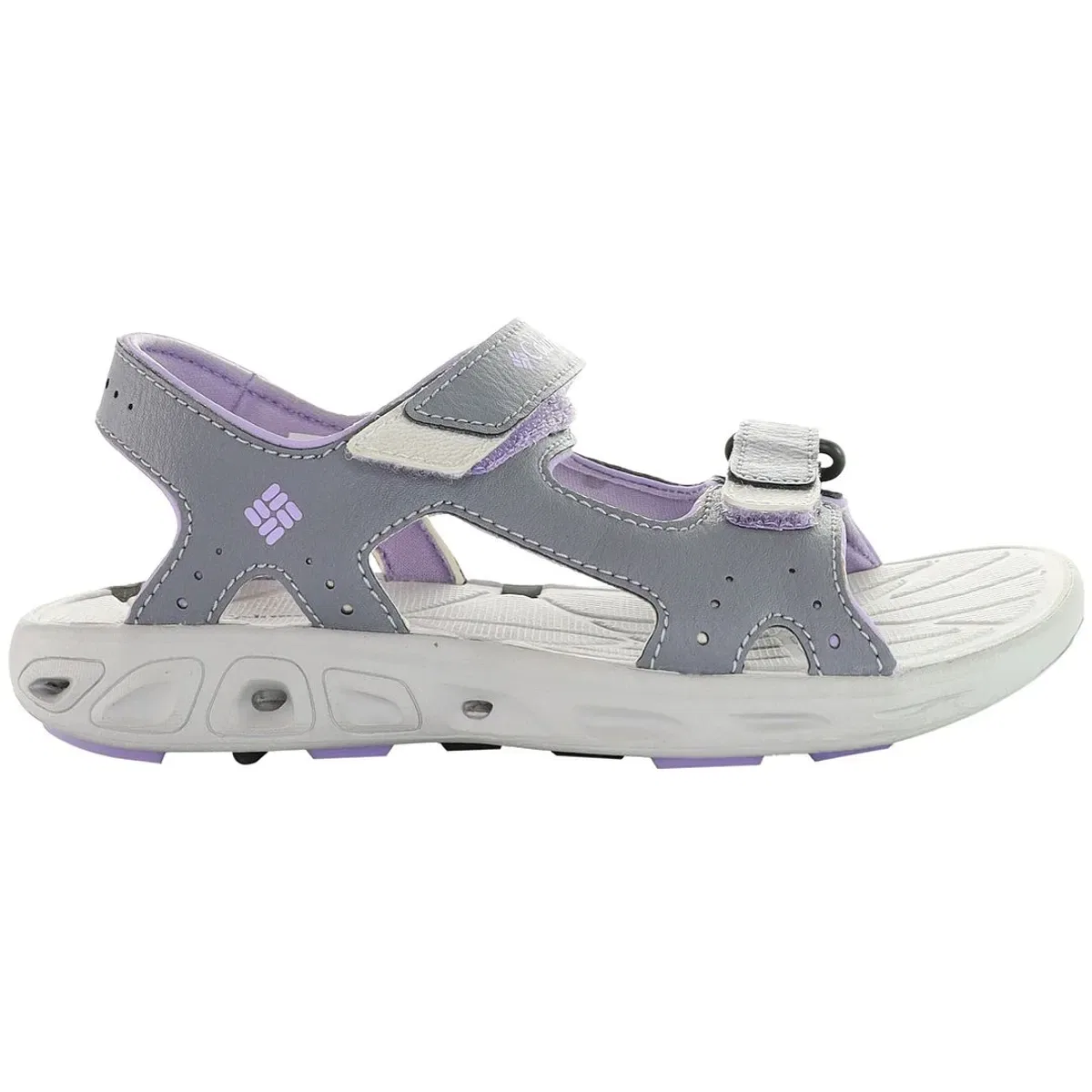 Детские сандалии из гладкой кожи Grey Smooth Leather, Columbia, Grey