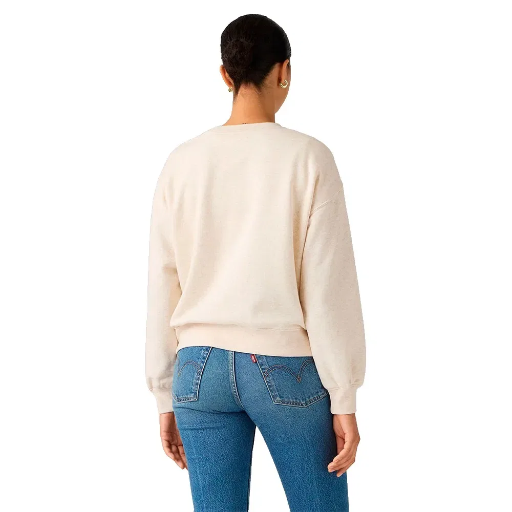 Женский свитшот хлопковый Everyday Levi's, Beige — фото 2