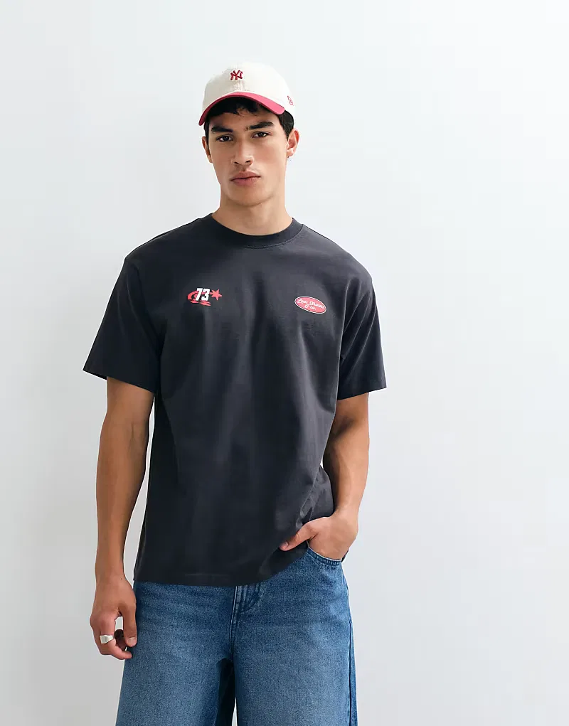 Футболка Levi's свободного кроя с графическим принтом, черный — фото 3