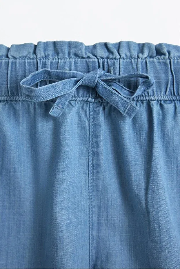Детские шорты для девочек джинсовые Lefties, Light Blue — фото 4