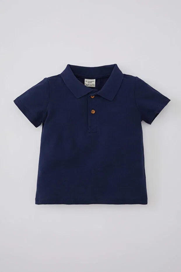 Детская футболка для мальчиков с коротким рукавом Defacto, Navy Blue