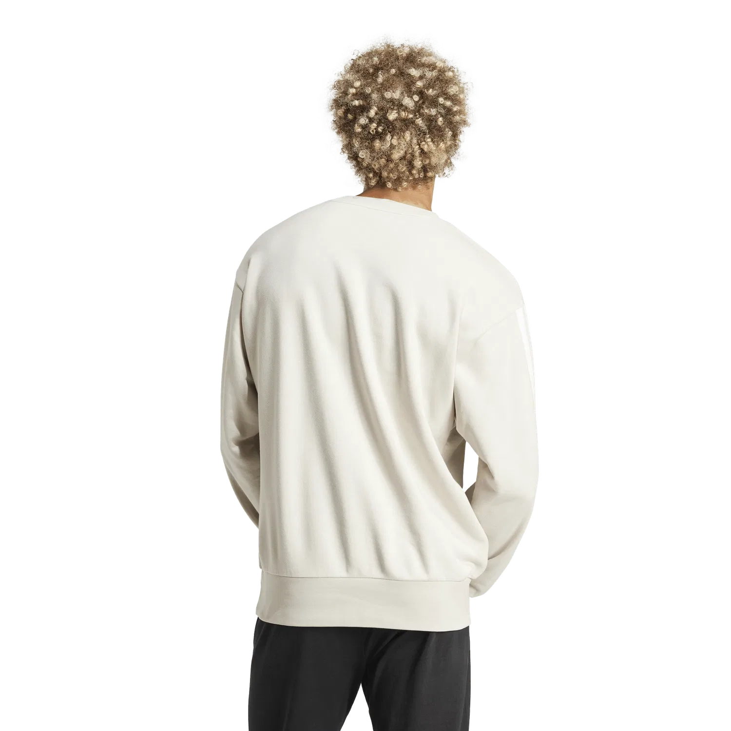 Мужская толстовка с круглым вырезом Adidas, белый — фото 3