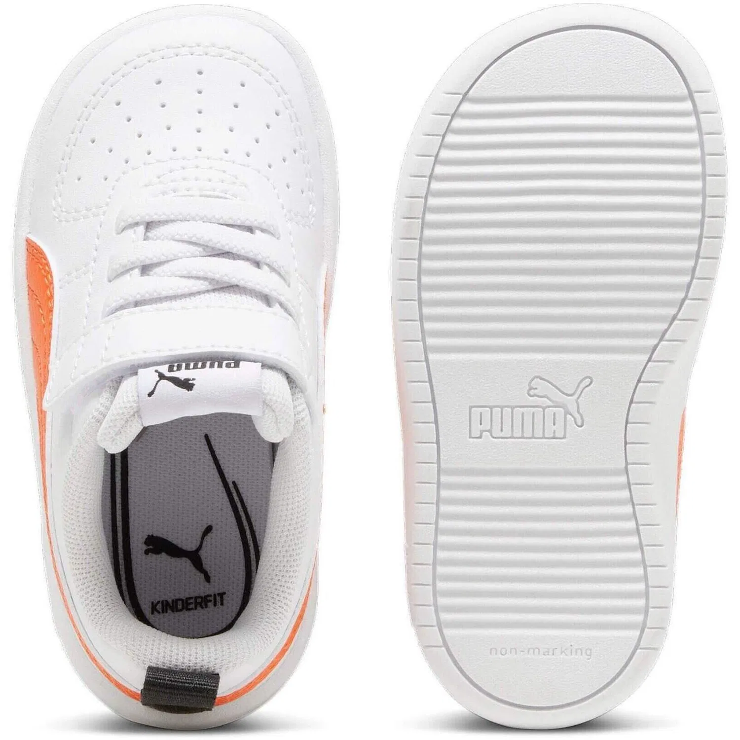 Детские кроссовки из экокожи Puma Rickie Ac Inf, Weiß — фото 2