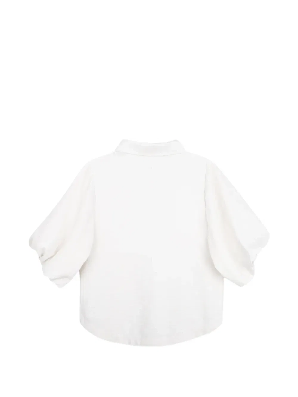 Рубашка с объемными рукавами Boss Kidswear, белый — фото 2