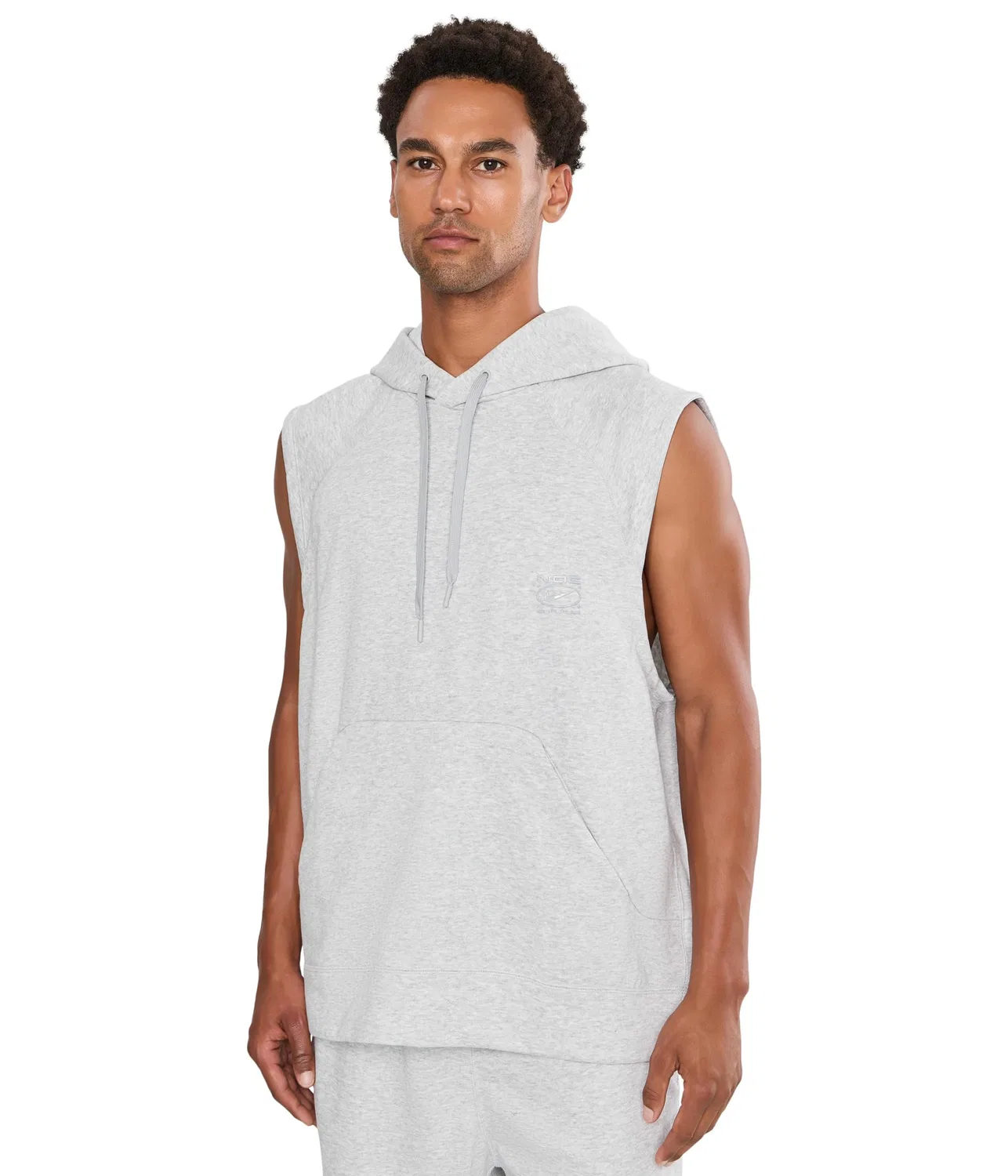 Худи без рукавов из флиса Dri-FIT NAC Nike, Light Smoke Grey/Heather/Clear