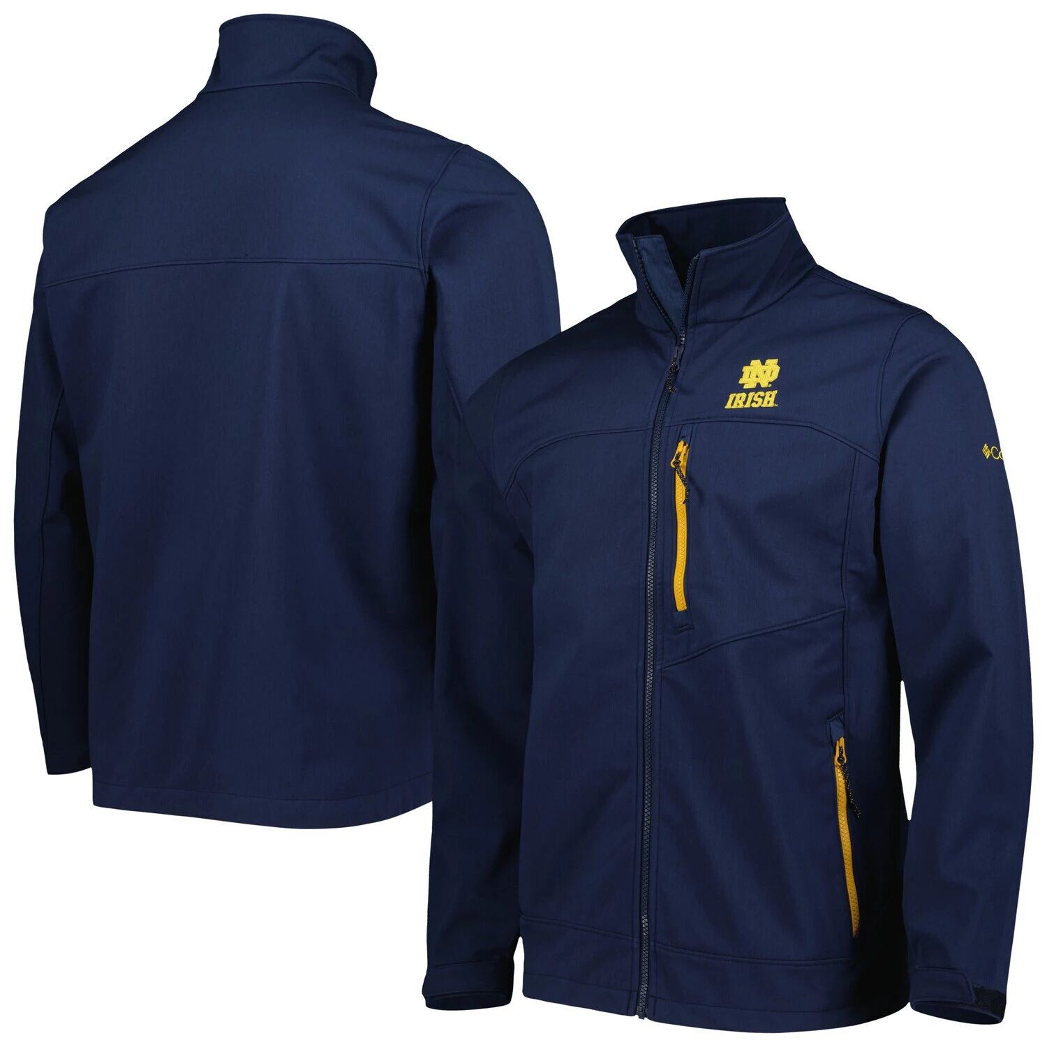 

Мужская куртка Columbia Navy Notre Dame Fighting Irish Ascender II с молнией во всю длину