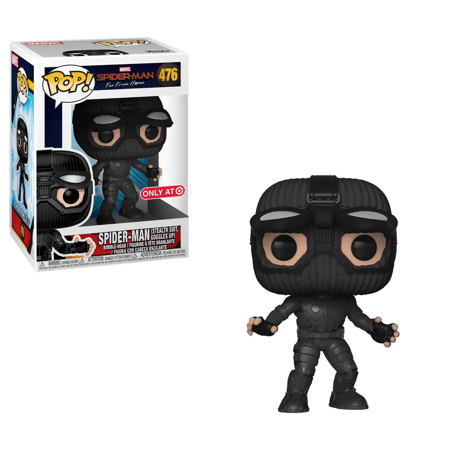 

Фигурка Funko Pop! Marvel: Spider-Man Far from Home - Spider-Man Stealth Suit (Goggles Up) Exclusive