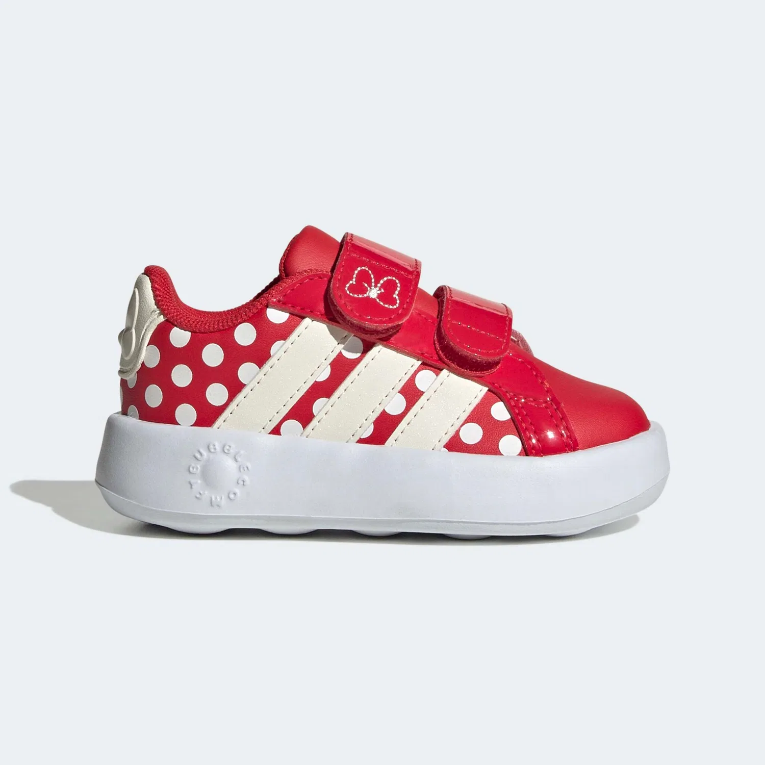Детские кроссовки с Микки Маус Adidas Sportswear, Pure Ruby/Off White/Ftwr White — фото 2