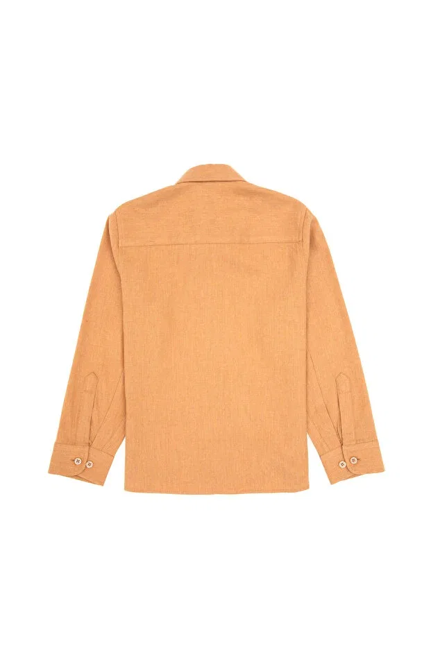 Детская рубашка для мальчиков с длинным рукавом U.S. Polo Assn., Camel — фото 4