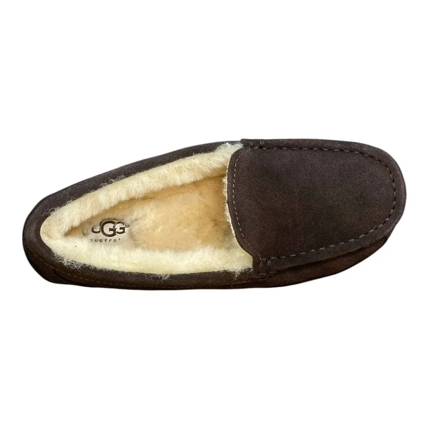 Детские тапочки-мокасины для мальчиков Ascot UGG, Espresso — фото 3