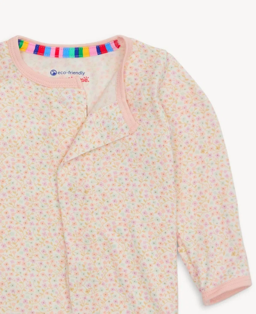 Детский боди-комбинезон с длинным рукавом Magnetic Me, Pink Floral — фото 2