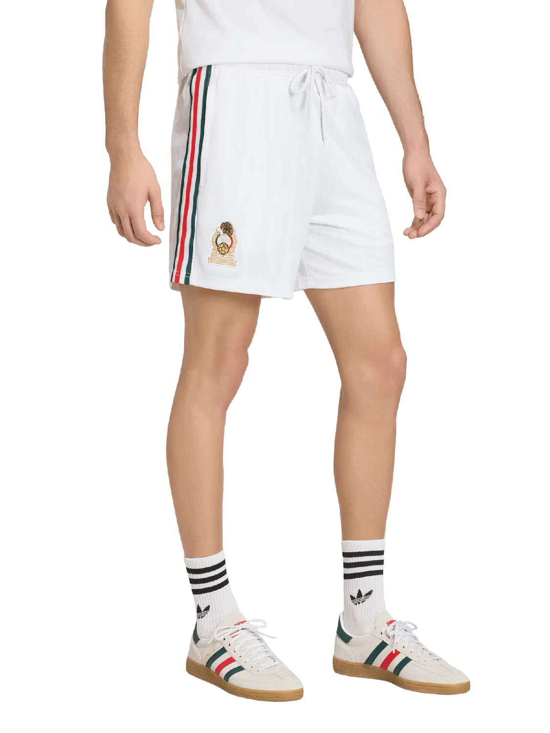 Спортивные шорты Adidas Performance Regular Workout Pants FMF белого цвета — фото 2