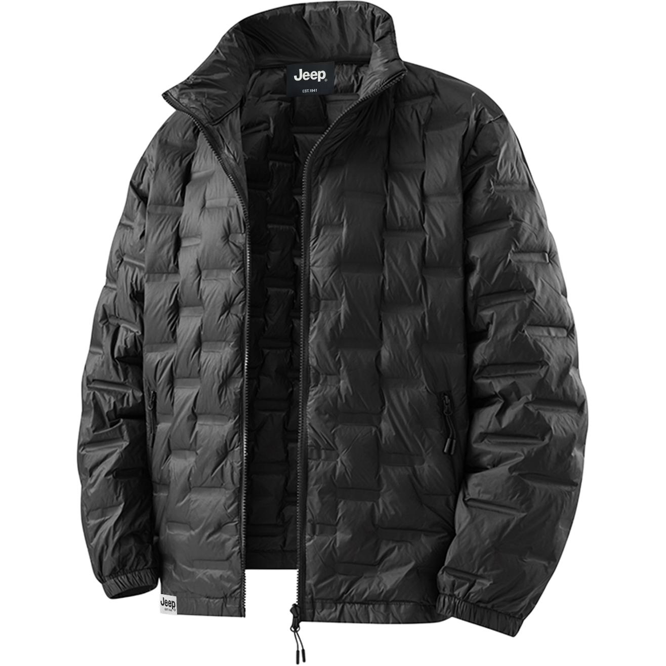 

Jeep Пуховик Unisex Black Stand Collar тонкий Others