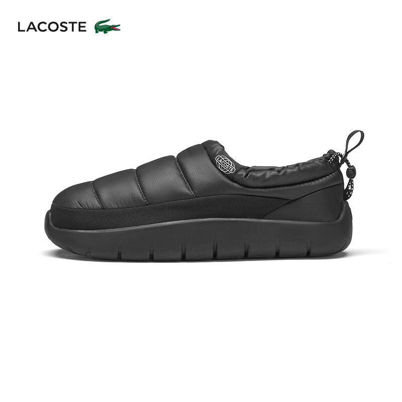 

Кроссовки мужские Lacoste из французской крокодиловой кожи, черный