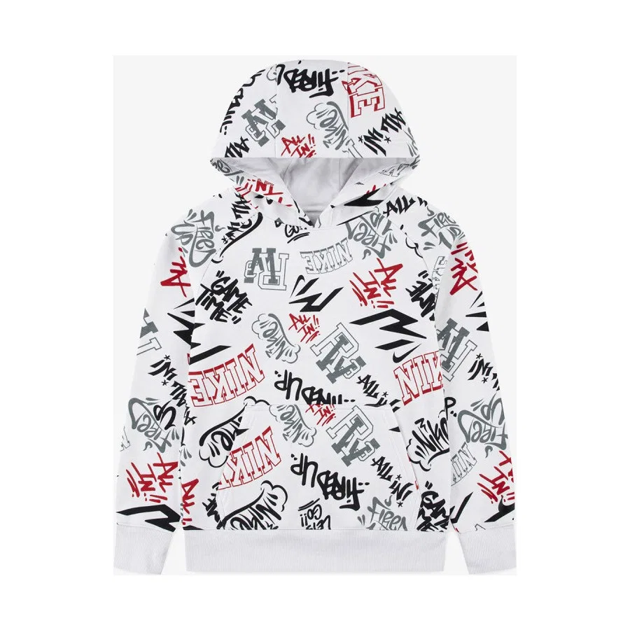 Детский худи с принтом Nike RWB Graffiti Tag, Nike, Разноцветный