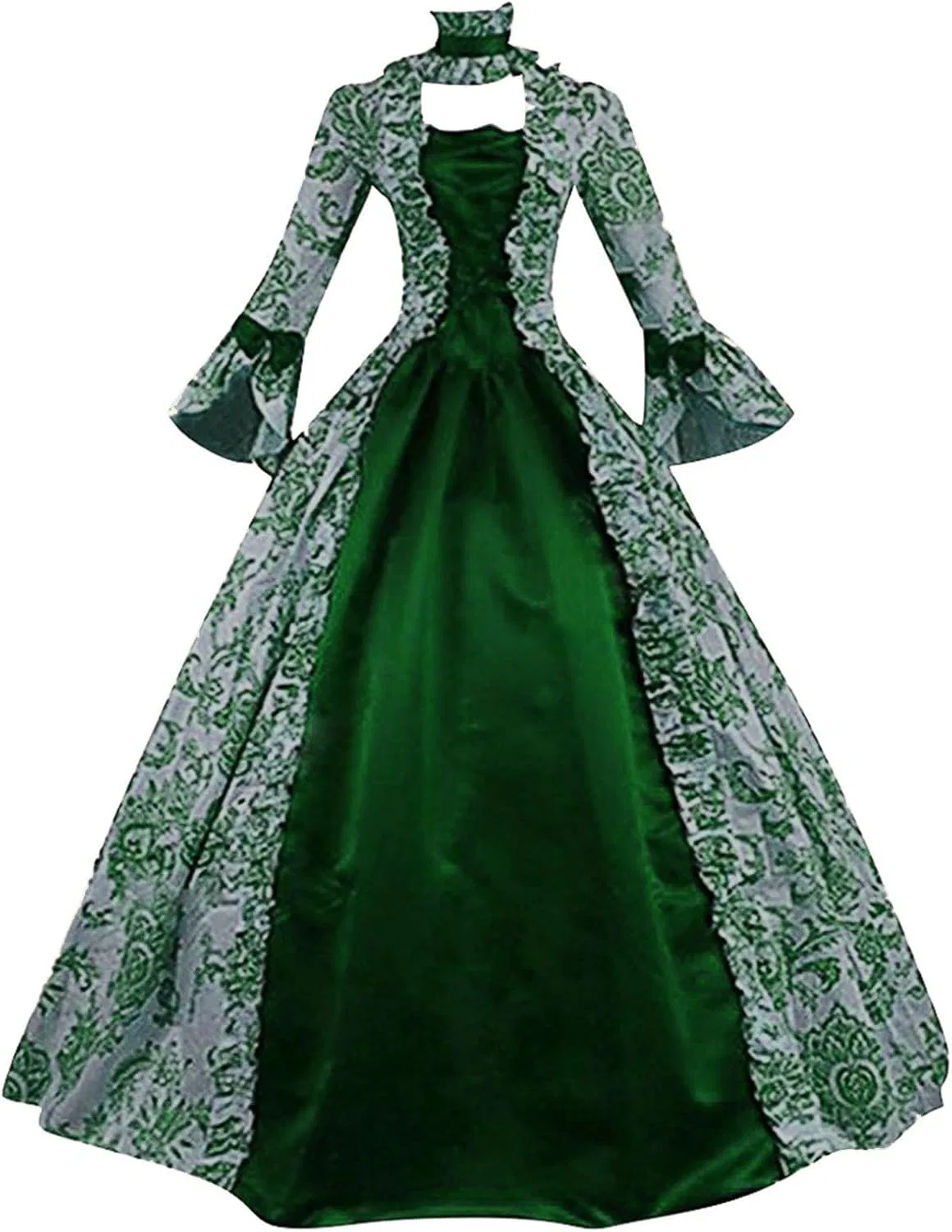 Женское средневековое бальное платье королевы Victorian, A2-army Green