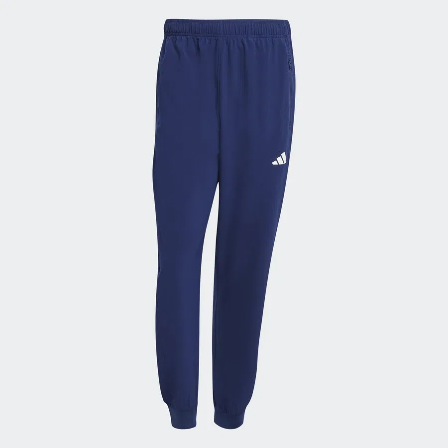 Спортивные шорты ADIDAS PERFORMANCE зауженного кроя, темно-синие