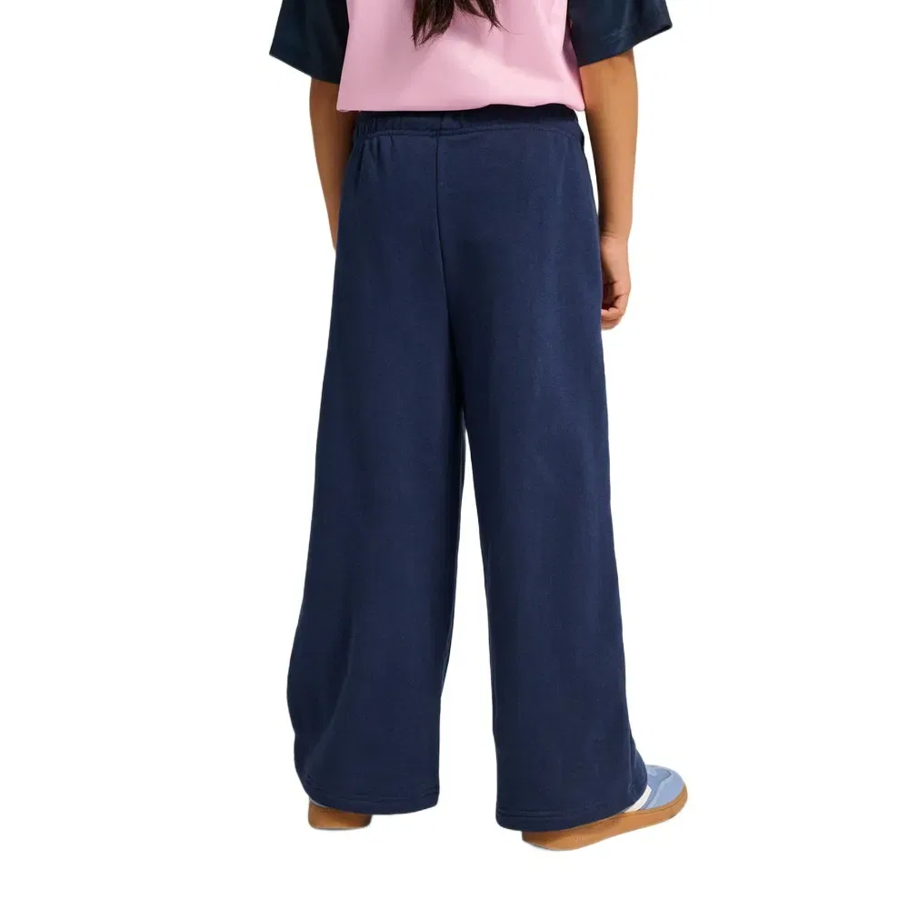 Детские спортивные штаны свободного кроя со складками Hummel Loose WL Pintug, Blue — фото 2