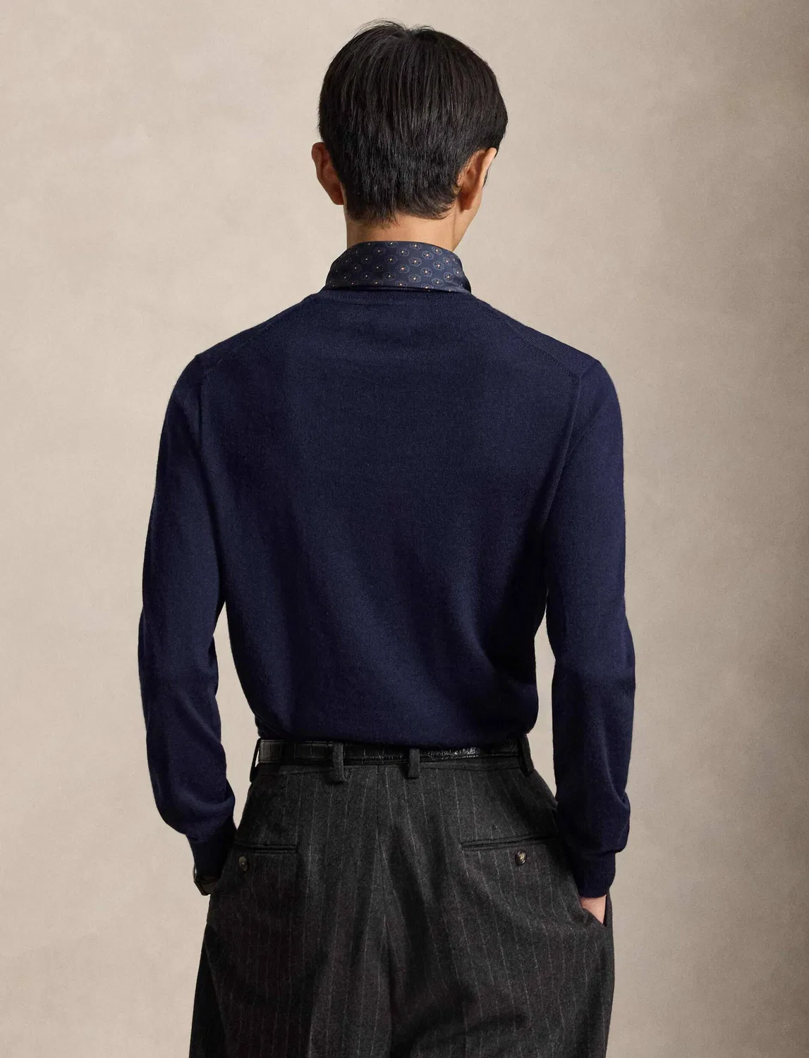 Свитер из шерсти Polo Ralph Lauren, темно-синий — фото 3