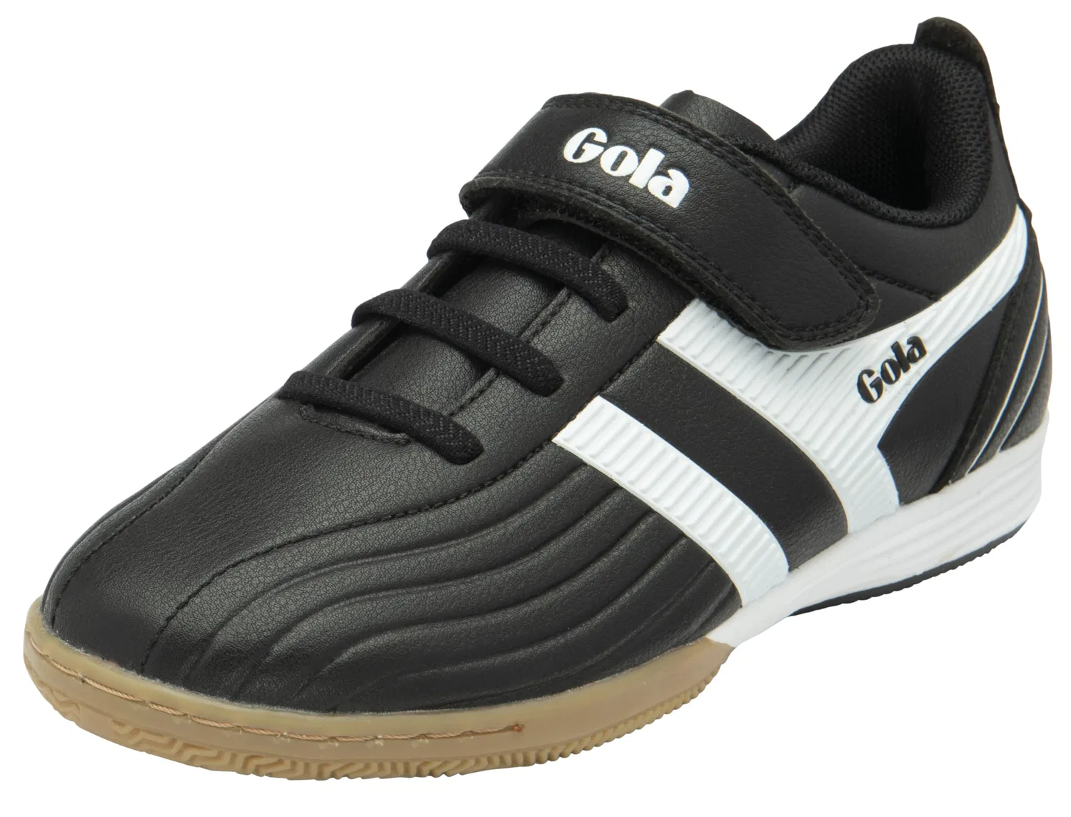 Детские бутсы для мальчиков с липучкой Gola Super Cobra TX Qf (Quick Fasten) Gola, Black White