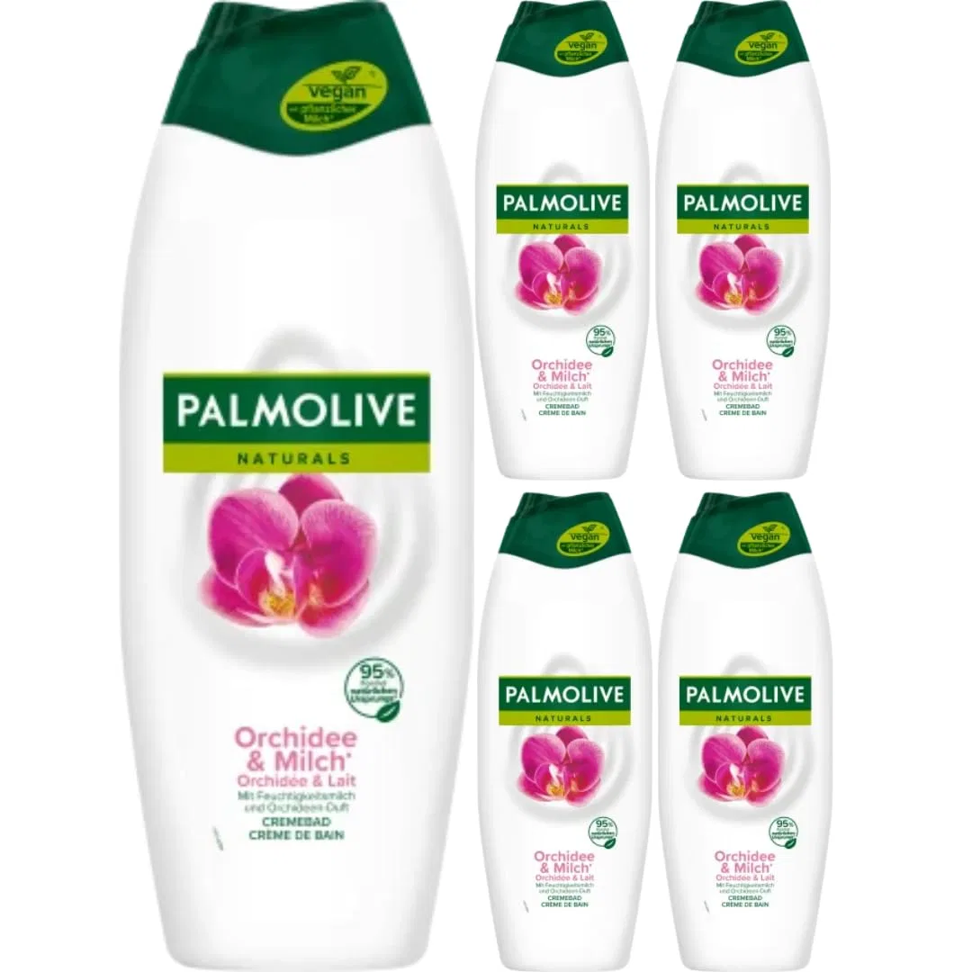 Крем-гель для душа Pufai Surprise Gift, Wild Orchid & Moisturising Milk, 650 мл x 5 шт