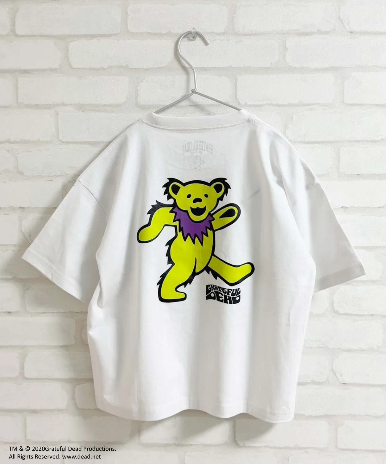 Детская футболка с принтом Grateful Dead, Белая