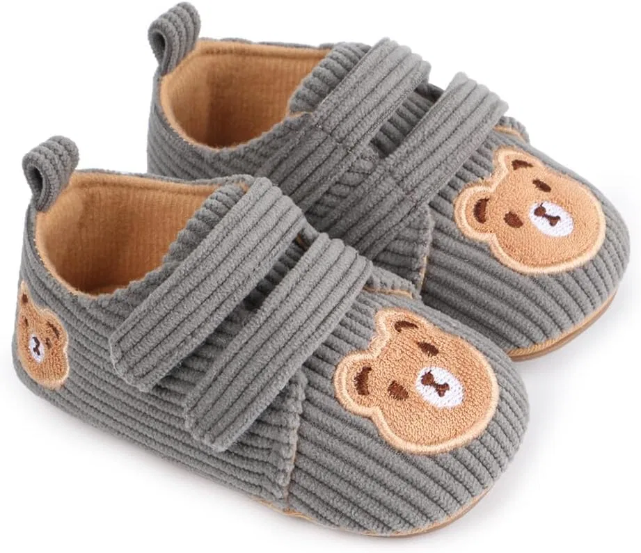 Детские кеды для мальчиков из вельвета с нескользящей подошвой Purepips, Grey