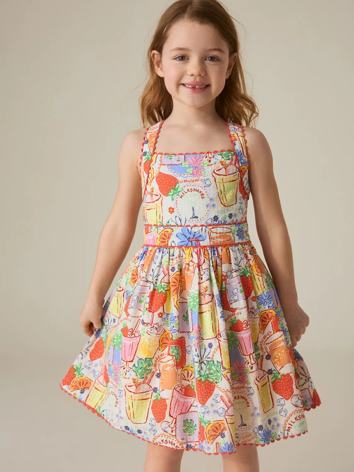 Платье с принтом Picnic Print Little Bird by Jools Oliver, разноцветное