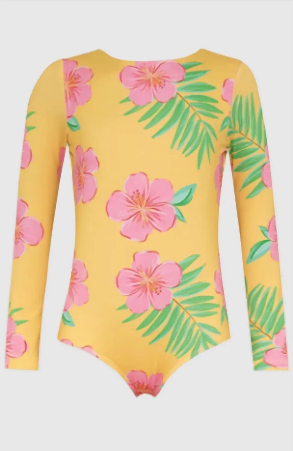 Детский купальник с длинным рукавом с защитой UPF50+ Hibiscus Amarillo Pepita & Me, Hibiscus Amarillo