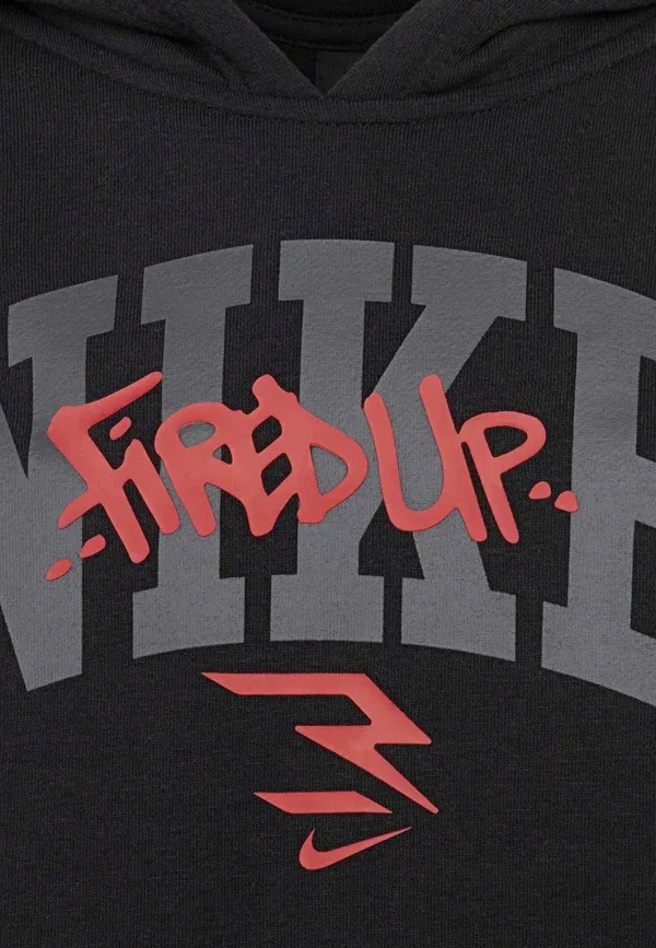 Комплект из худи и брюк с принтом Fired up set Nike Sportswear Black, черный — фото 4