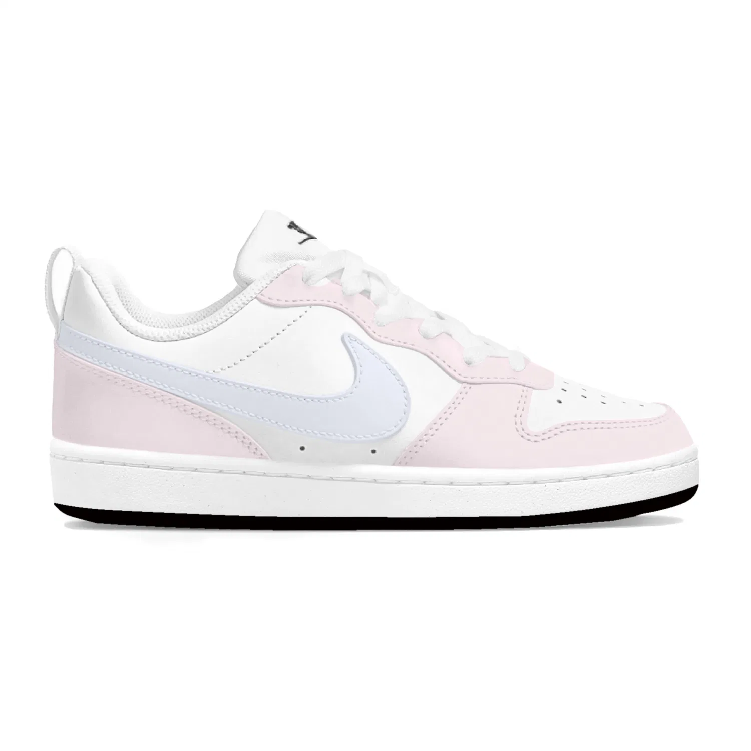 Детские кроссовки для скейтбординга Nike Court Borough Butter Cream Puff розово-синие — фото 4