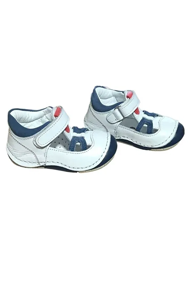 Детские туфли для мальчиков ортопедические First Step Shoes Generic Brands, White Blue