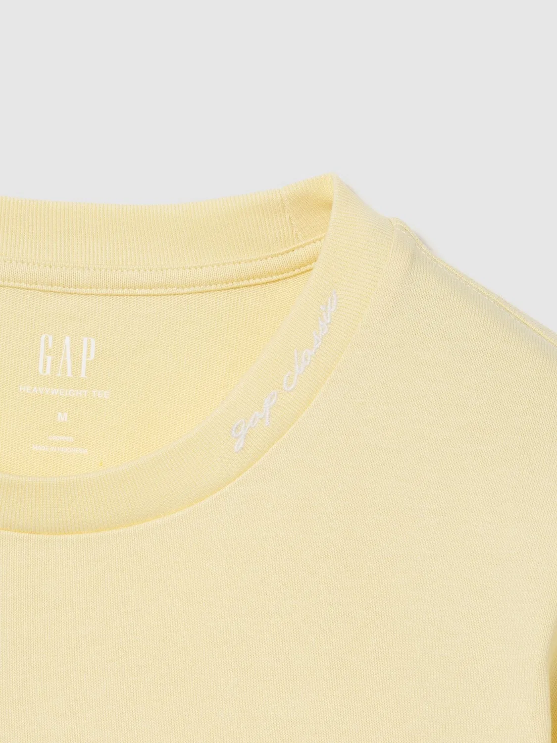 Футболка с логотипом Gap, Heavyweight, свободный крой Gap, желтый — фото 2