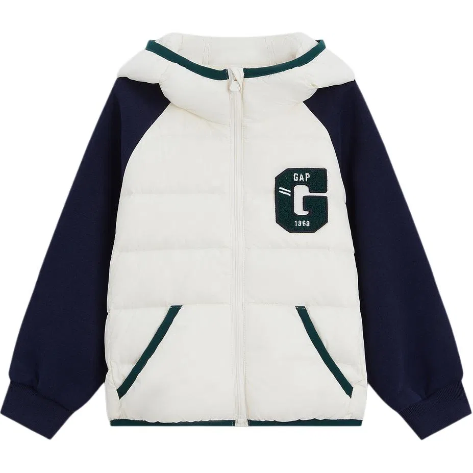 Детская куртка зимняя с капюшоном GAP, Ivory White