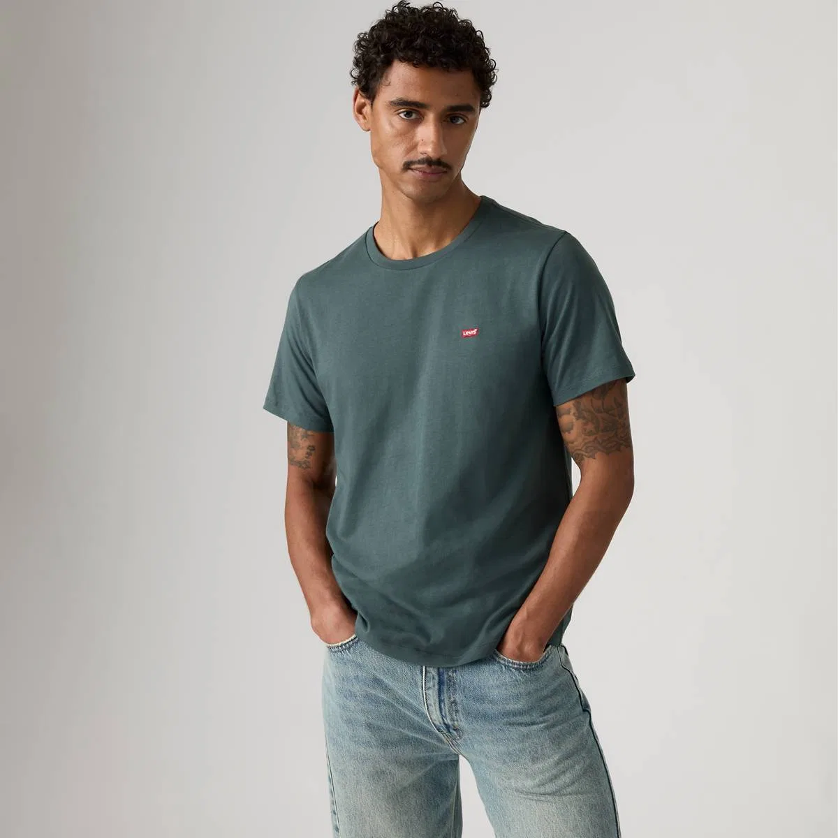 Классическая фирменная футболка Levi's, Dark Slate - Blue