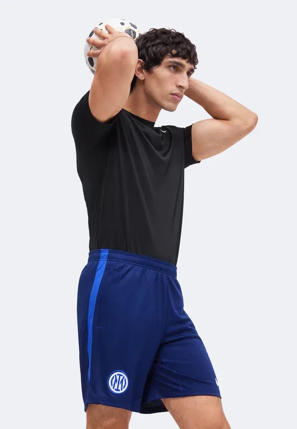 Шорты футбольные Dri-fit Inter short - club wear, Nike Performance Void, Lyon Blue, White, белый/синий — фото 4