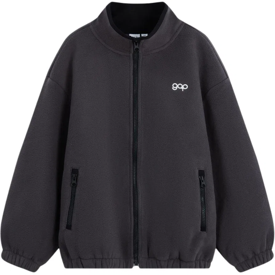 Детский свитшот с воротником-стойкой GAP, Black Gray