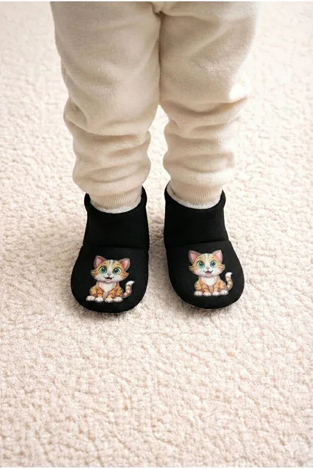 Детские тапочки с принтом Numix Baby Kids, Black