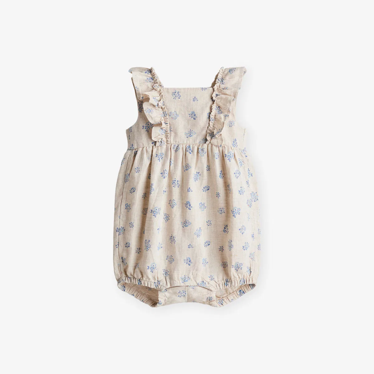 Хлопковый комбинезон с цветочным принтом, 4-36 месяцев H&M Adorables, бежевый