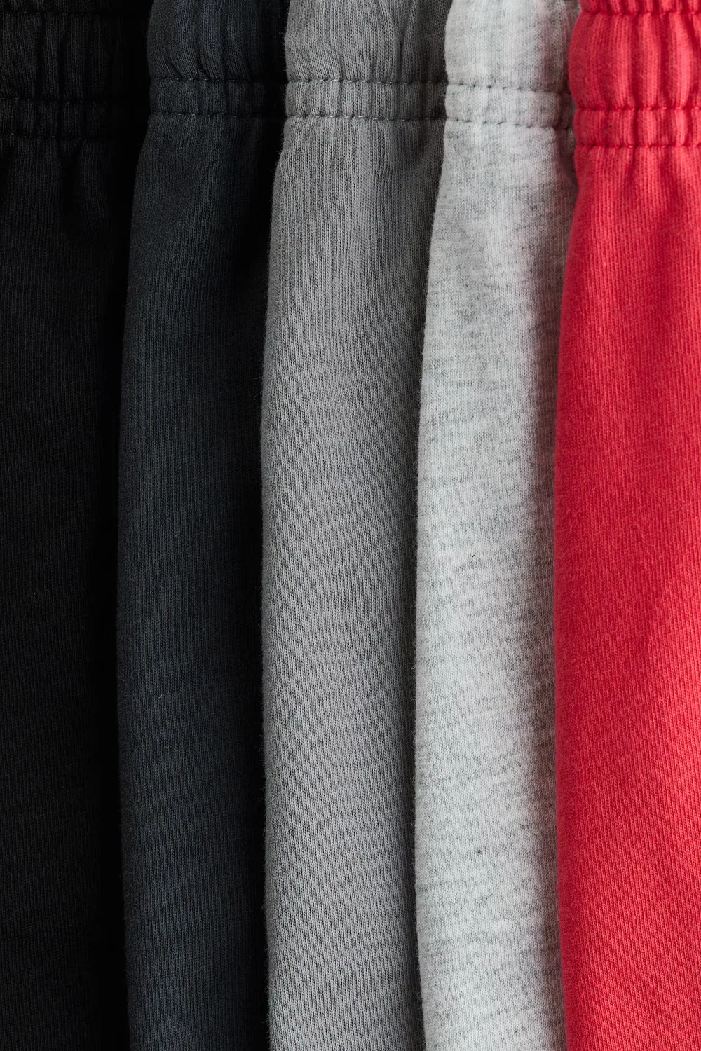 Комплект из 5 шорт из хлопкового трикотажа H&M, Rot/Schwarz — фото 2