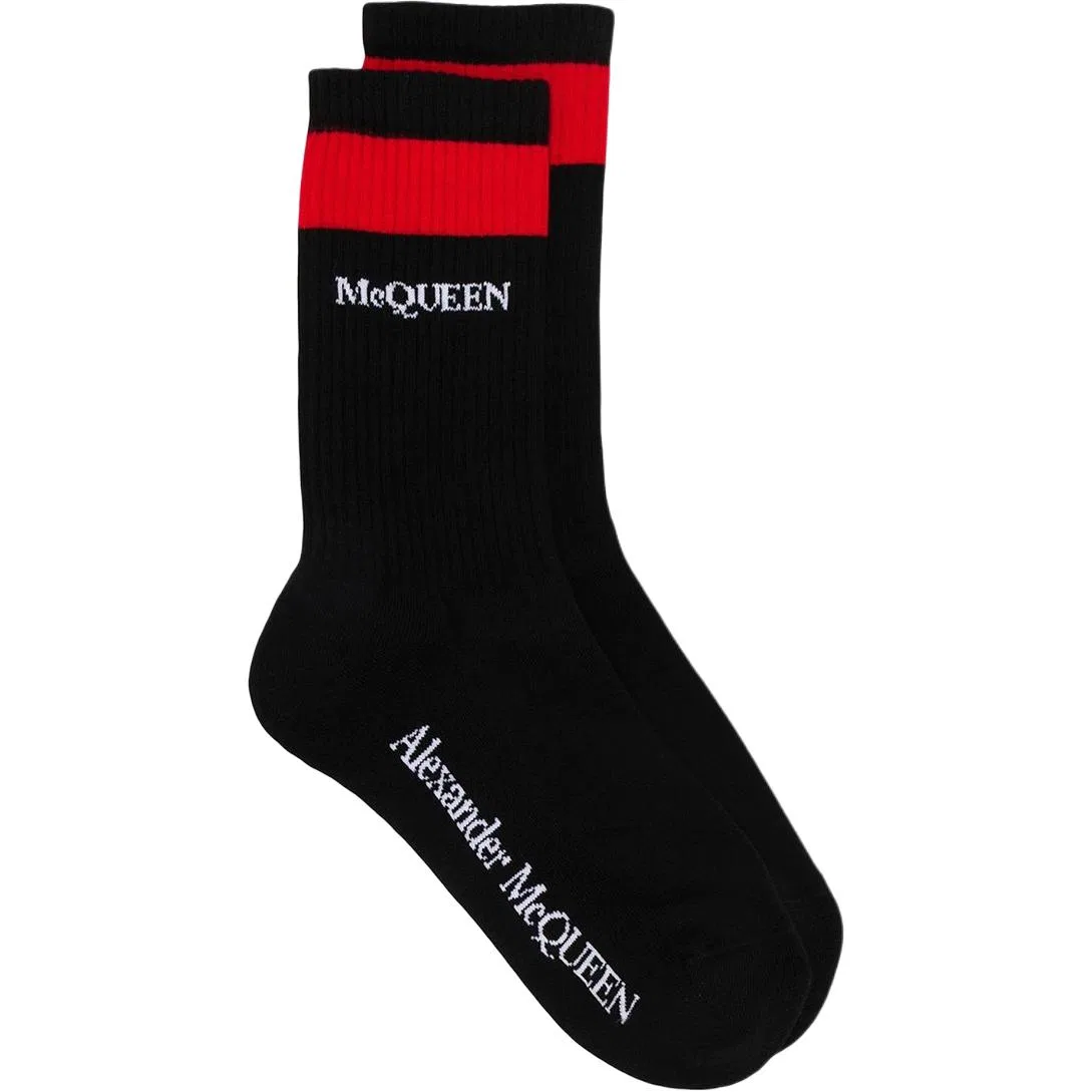 Мужские носки Alexander McQueen, Black — фото 2