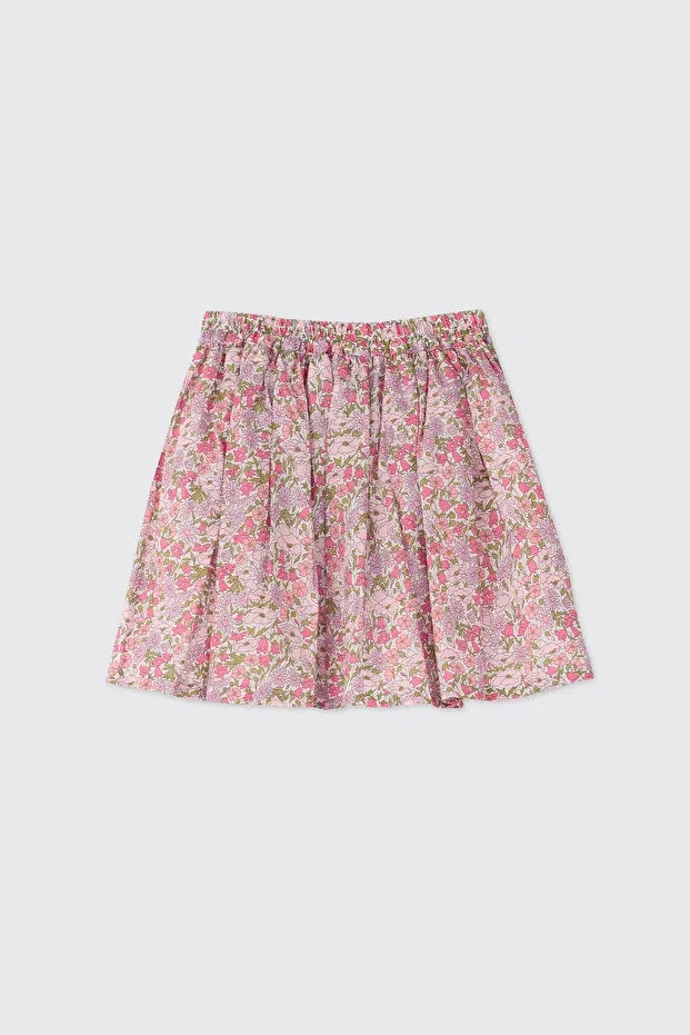 Детская юбка для девочек хлопковая Liberty fabric baby girl pink skirt Panço, 142331 — фото 2