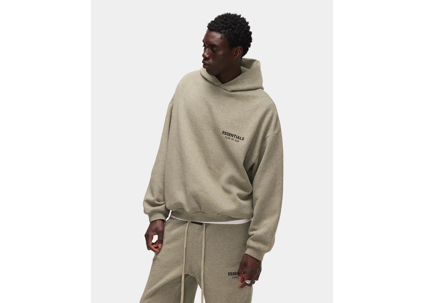 Мужская худи с длинным рукавом Hoodie (FW24) Fear of God, Heather Gray — фото 4