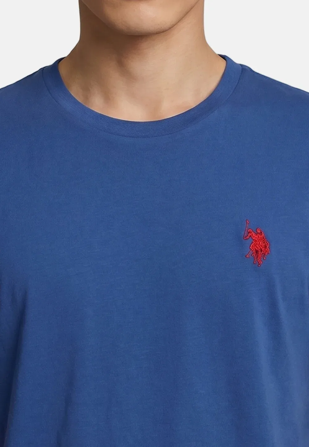 Футболка - базовая футболка U.S. Polo Assn., Blue And Orange — фото 3