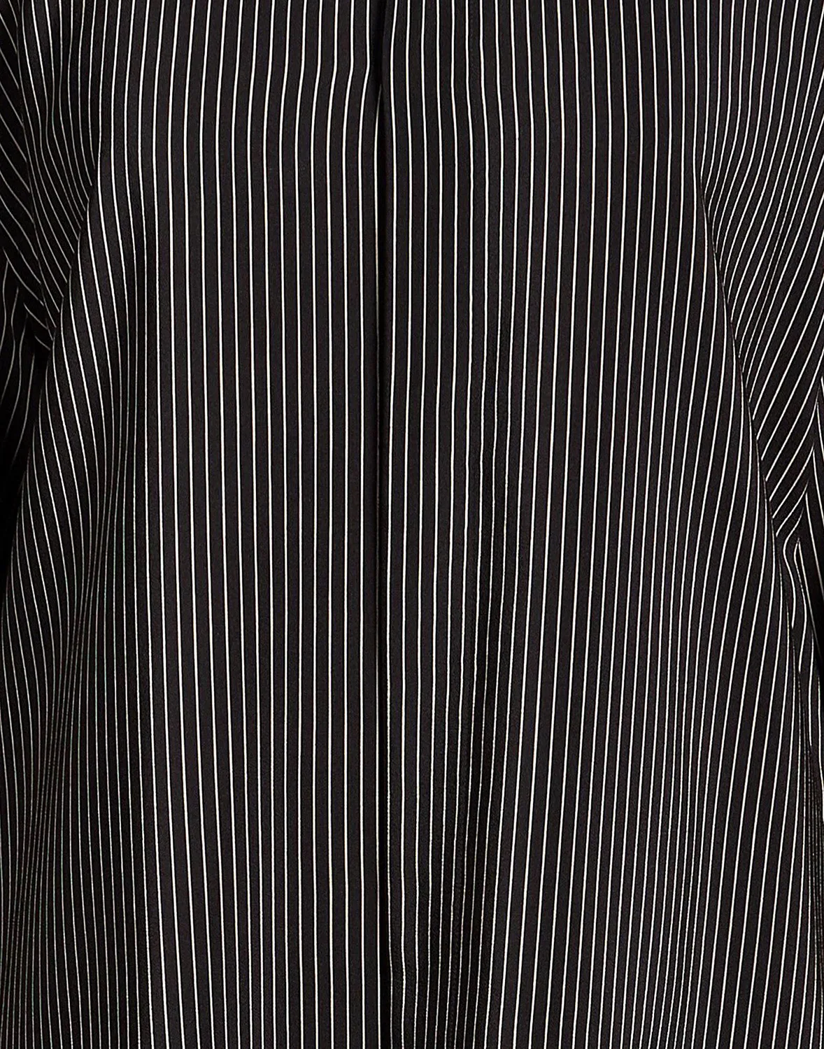 Женская рубашка из крепа с полосками Saint Laurent, черный — фото 4