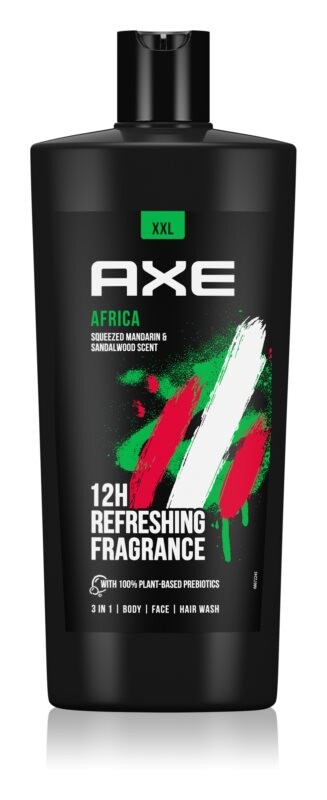 

Освежающий гель для душа макси Axe XXL Africa
