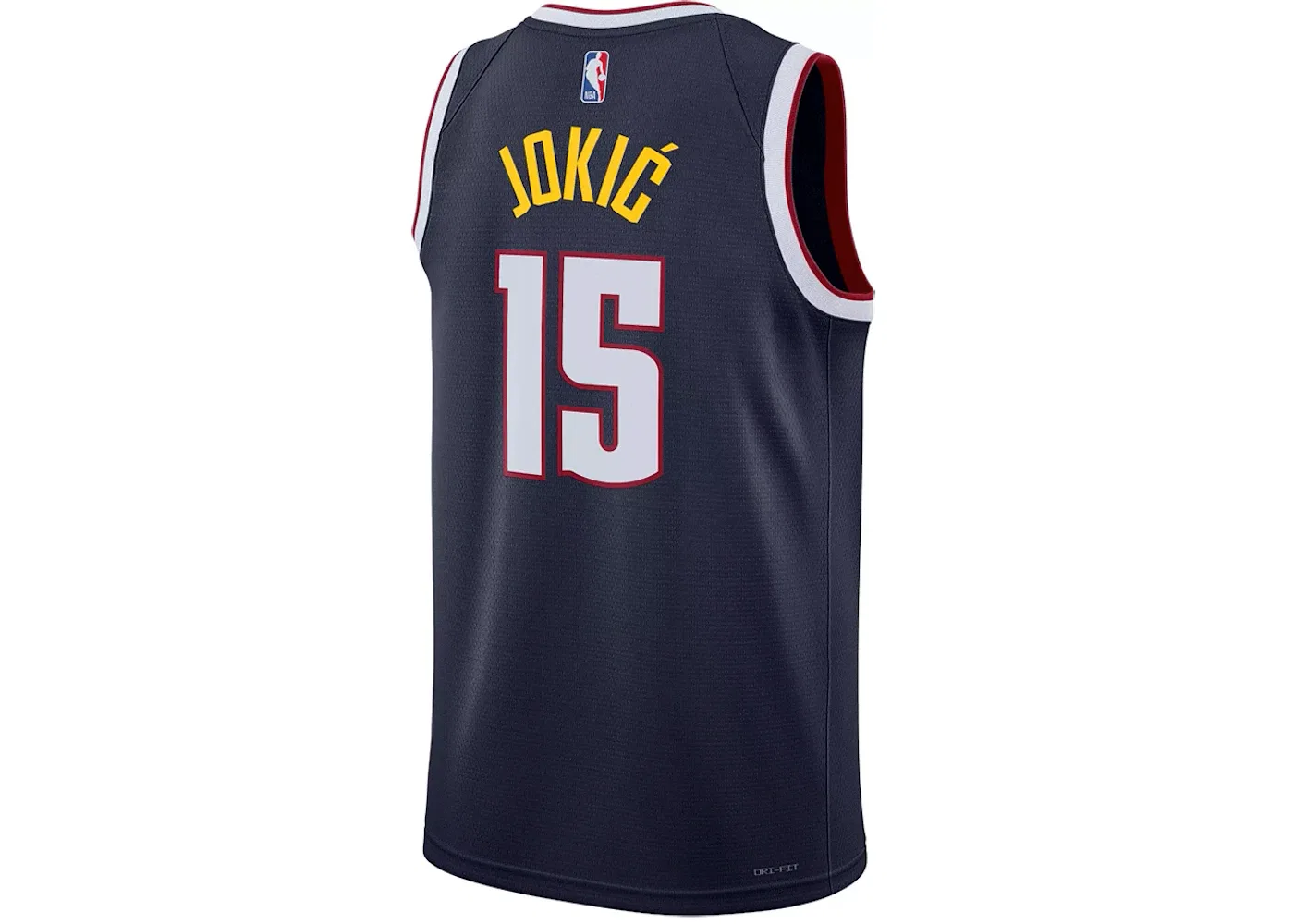 Мужская джерси с длинным рукавом Nike NBA Denver Nuggets Nikola Jokic Icon Edition Swingman Jersey, Dark Blue — фото 2