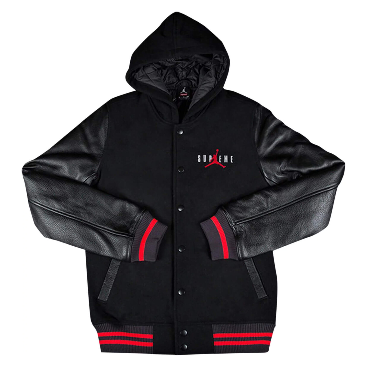 

Куртка Supreme x Jordan Hooded Varsity, черный