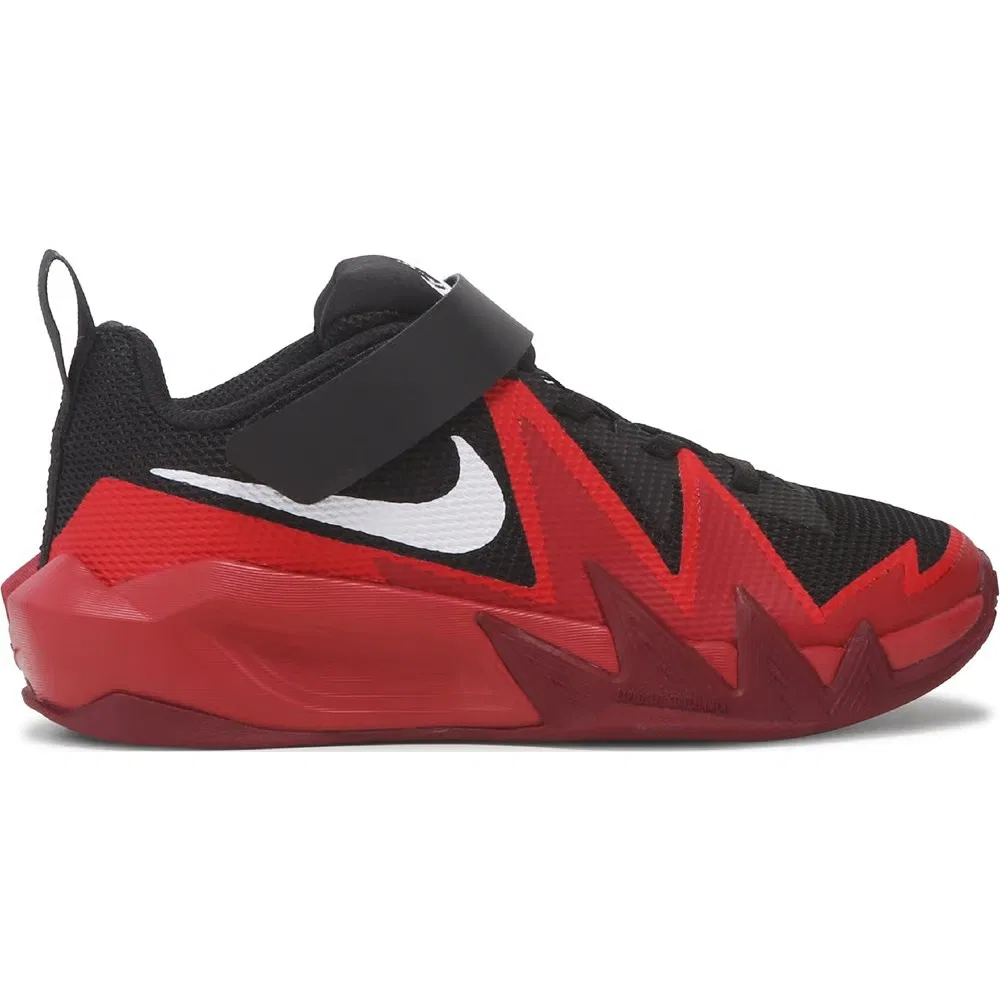 Детские баскетбольные кроссовки Dynamite Nike, Black/Red — фото 2