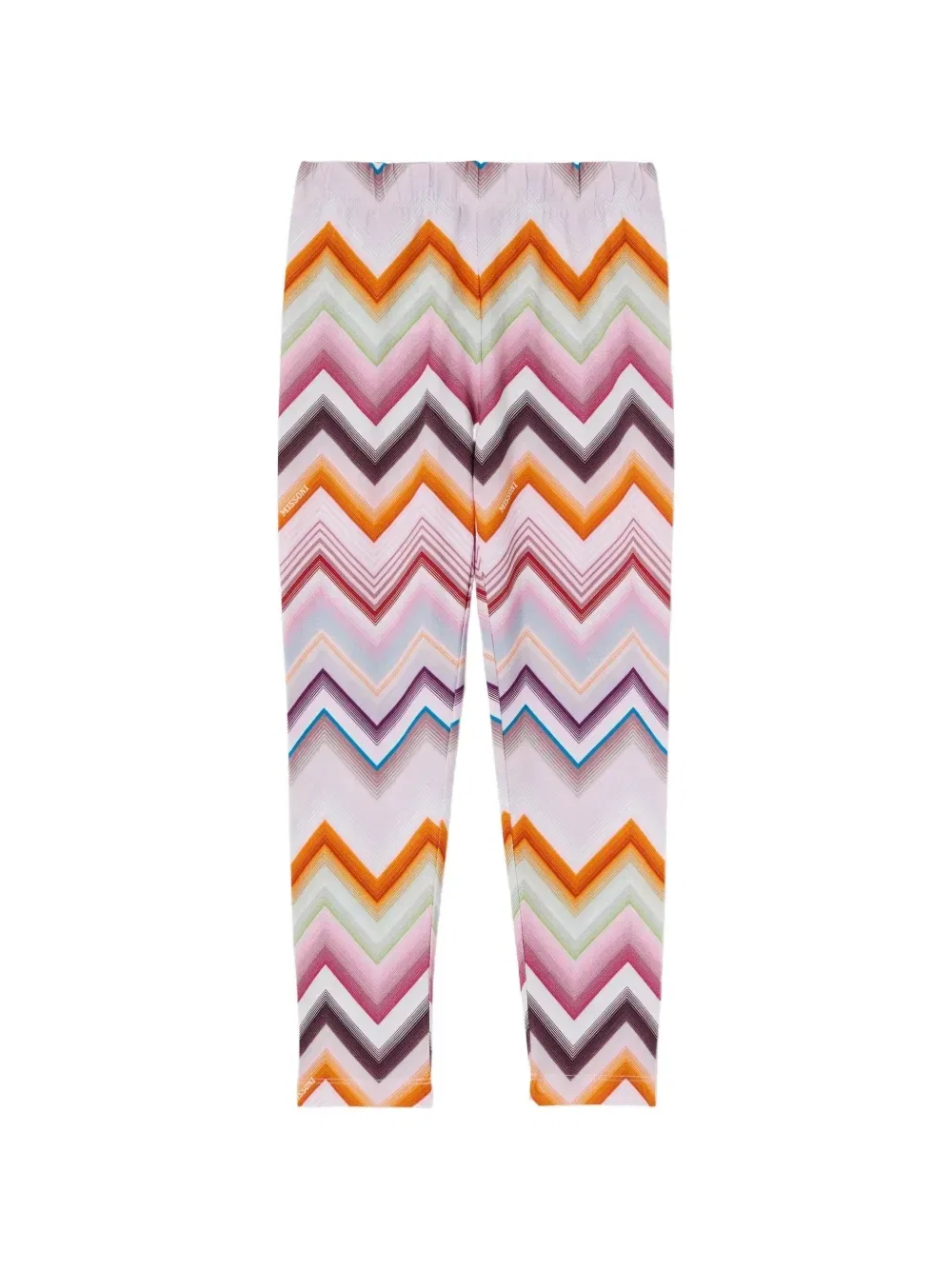 Леггинсы с зигзагообразным принтом Missoni Kids, бежевый — фото 2